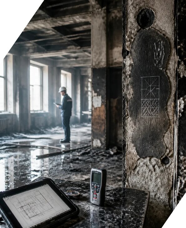 Обследование зданий после пожара в Удомле от 15584 р. | ЭкспертизаРоссия