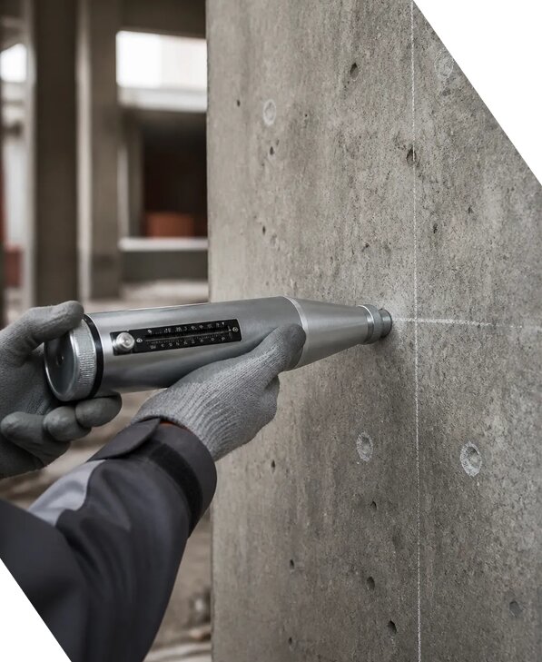 Испытание бетона склерометром с оценкой прочности в Удомле