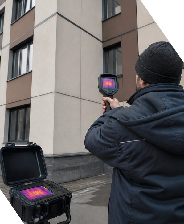 Тепловизионное обследование зданий и сооружений в Удомле
