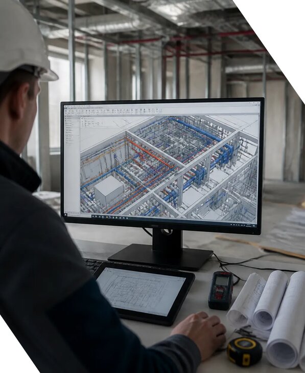 Создание BIM модели инженерных сетей для объектов в Удомле